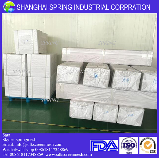 DPP77/145" white or yellow polyester screen printing mesh, filter mesh