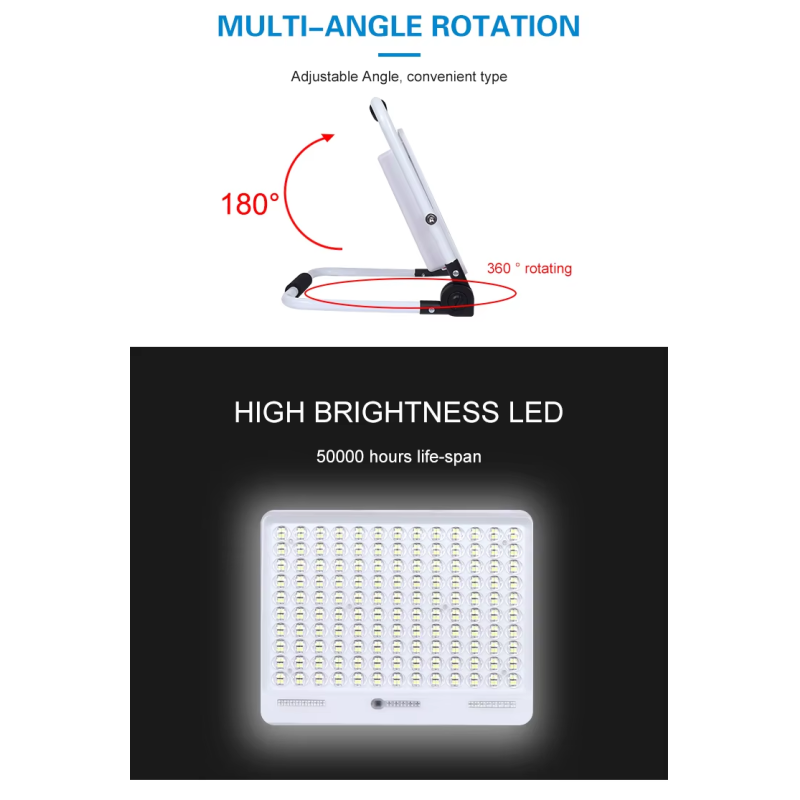 High brightness portable rotation,Strong searchlight, Emergency lighting for camping sites