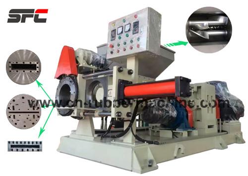 Buy Force Feeding Single Screw Rubber Extruder Machine With Strainer at wholesale prices