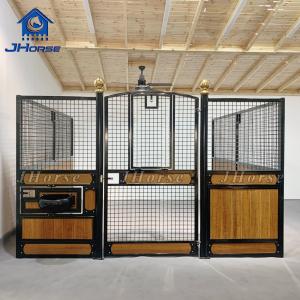 Quality Luxury Customized Steel Frame Bamboo Boarding Horse Stall Panels Stables Box for sale