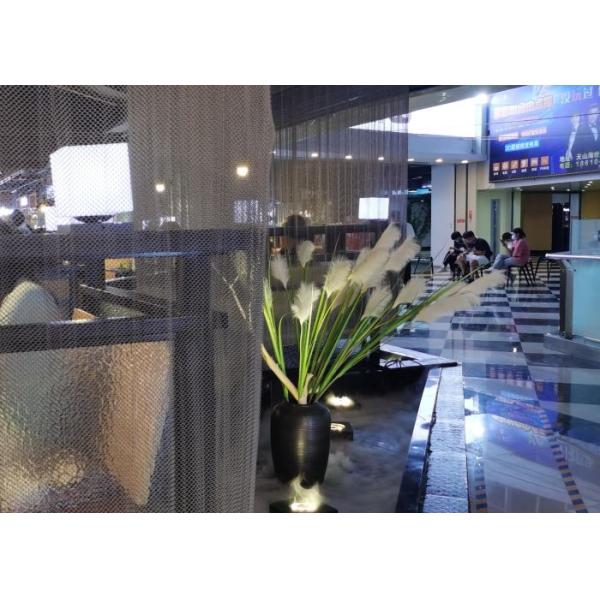 Architectural Metal Mesh Curtain 2mm Wire Diameter 40-85% Open Area
