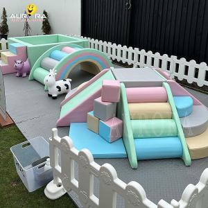 China Pastel Baby Soft Play Climbing Blocks For Party Rental Custom Soft Play Equipment on sale