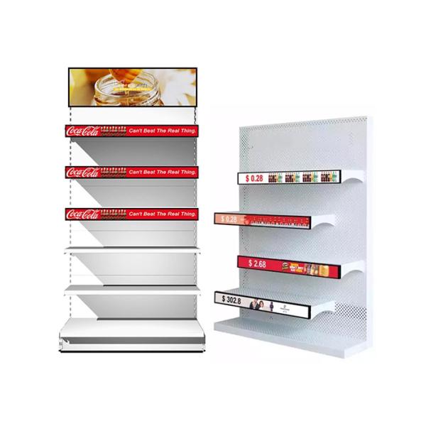 Supermarket Shelf Edge LCD Advertising Display 23.1'' With Durable Metal Case