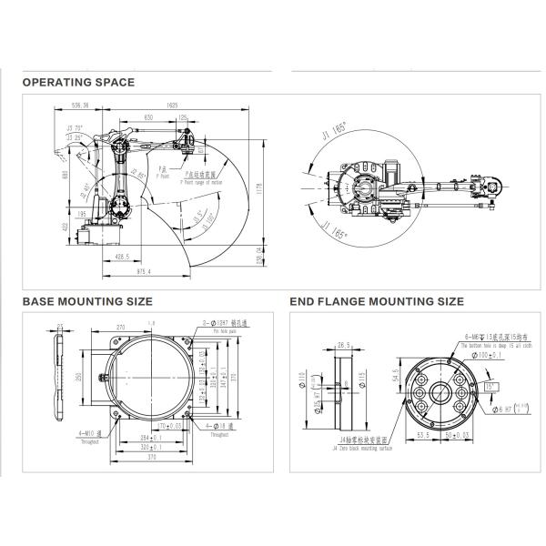 Palletizing Robot In Handling Operations For Metal Parts Logistics ER15-4-1600 Payload 15kg Reach 1625mm