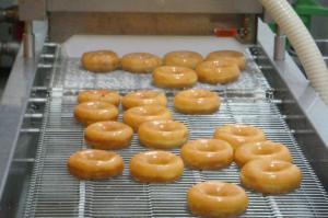 Quality 12000 Pcs / Hr Industrial Donut Making Machine With Customized Hexagonal Cutter for sale