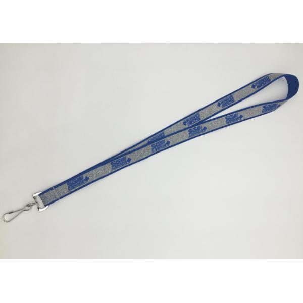 Excellent Reusable Glow In The Dark Lanyards With Swivel Hook / Bulldog Clips