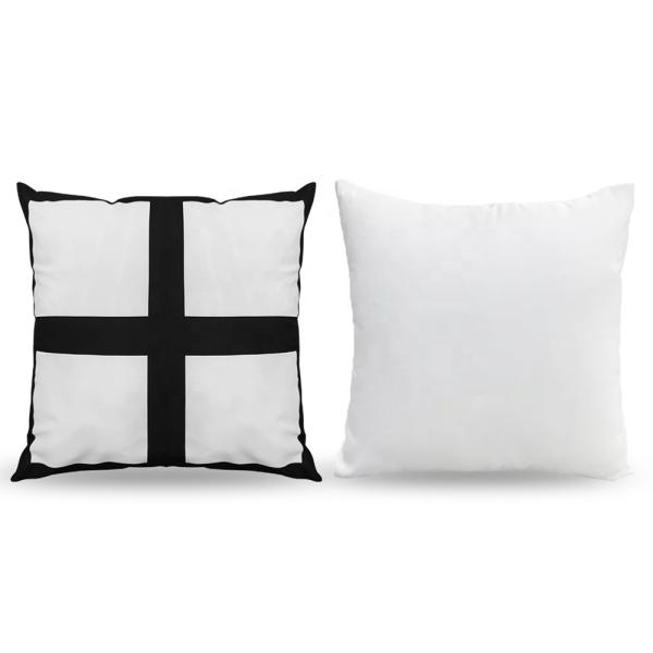 Personalized DIY Blank Polyester 4 Panel Sublimation Pillow Case 16 Inch Blank Cushion Covers For Printing