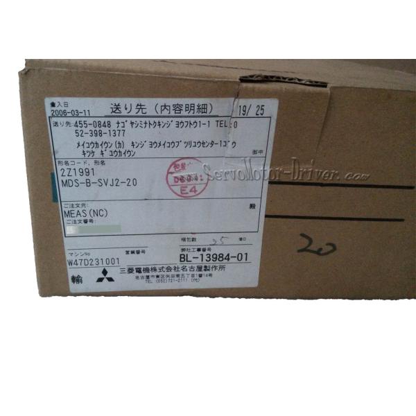 2.0KW Power Mitsubishi Servo Drive , MDS B SVJ2 20 Original AC Servo Motor Drive