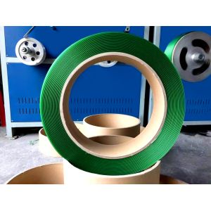 Quality Green Embossed Pallet Strapping Belt Clip / Hot Melt Locking for sale