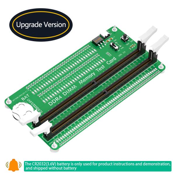 Buy Desktop Computer Motherboard Memory Slot 2x DDR4 DIMM Memory RAM Test Diagnosis Adapter With LED Indicators Long Latch Test Card at wholesale prices