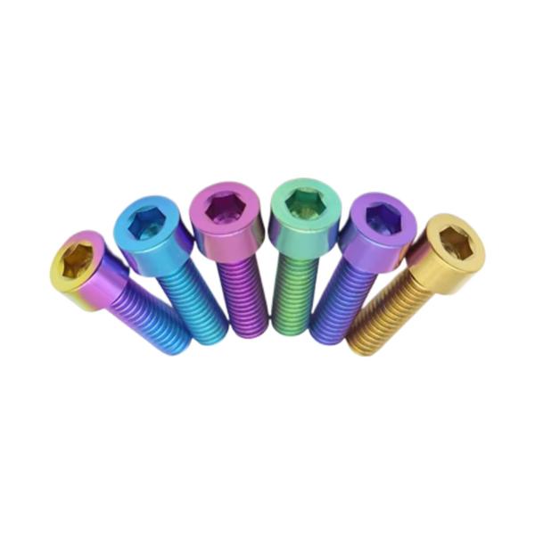 GR1 Titanium Alloy Hex Socket Cap Screw M5 X 20mm DIN 912 Polishing Surface