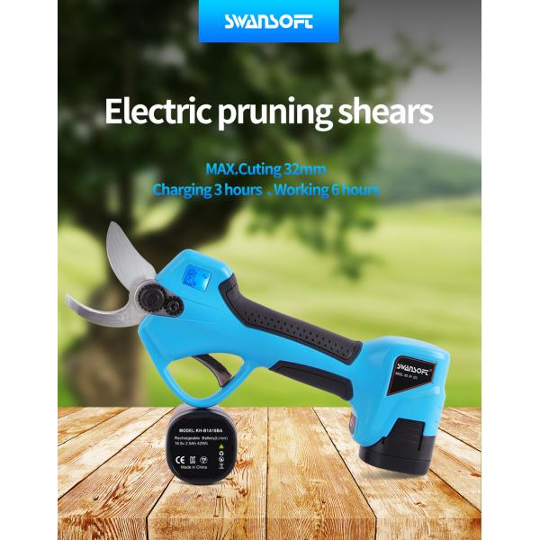 16.8V 32mm Rechargeable Pruning Shears Garden Pruning Orchard Tree High Branch Lithium Electric Pruning Shears