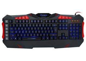 Usb Wired Macro Professional Gaming Computer Keyboard 7- Color Mixing Keylit Backlit