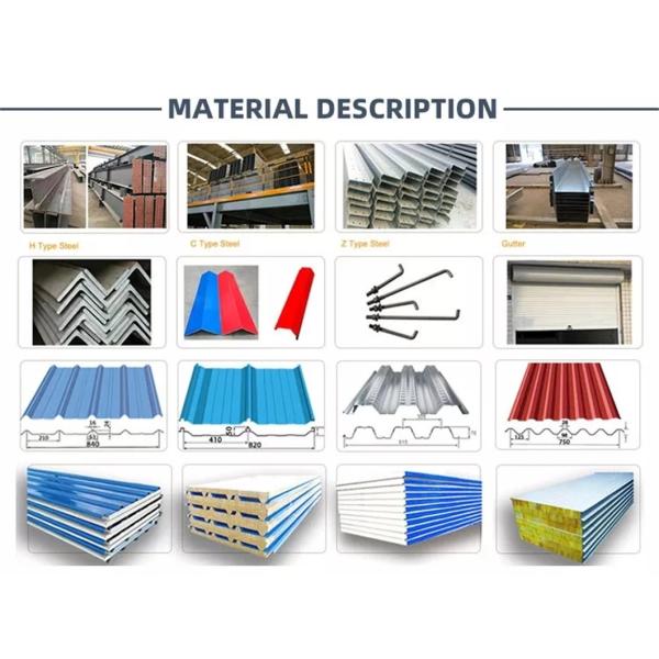 Customizable Pre Engineered Commercial Steel Building With Metal Cladding