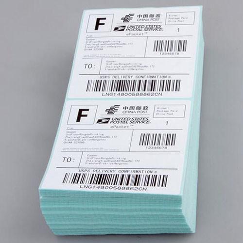 White Return Address Self Adhesive Sticker 4" X 6" Thermal Mailing Labels
