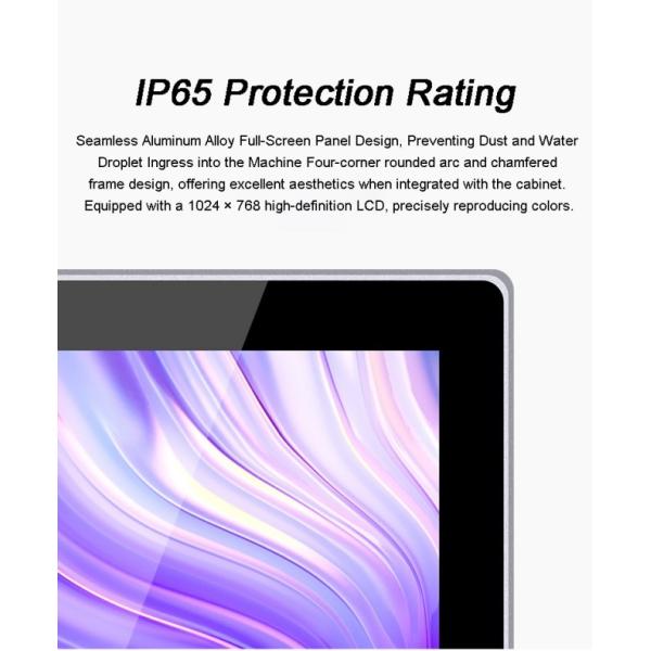 IP65 21.5 Inch Vandal-Proof Rugged PC for Windows Linux All in One Industrial Control Monitoring Capacitive Touchscreens