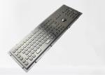 PS2 107 Keys IP65 Stainless Steel Numeric Keypad With Trackball