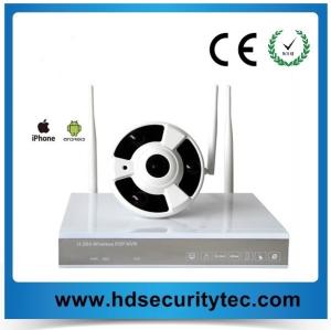 Quality (5.0 GHZ) H-264-4 CHANNEL DVR RECORDER w/4 CH WIRELESS Panoramic SECURITY CAMERAS AND MULTI-RECEIVER for sale