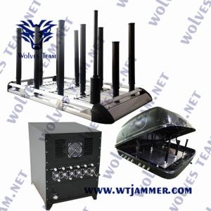 China Shockproof All In One Mobile Phone Bomb Signal Jammer Wireless Powerful 1500W Full Bands 20MHz-11GHz Signal Jammer on sale