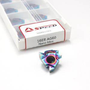 China PVD CVD Blue Nano Coating 16er/ir 11er/ir Thread Inserts External / Internal Threading Tools on sale