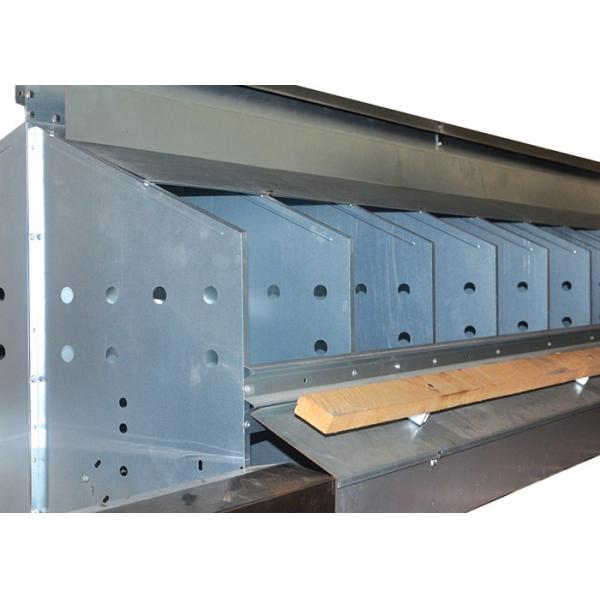 Galvanized SS304 Chicken Egg Collection System 2440mm Length