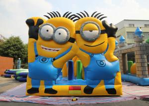 Quality Minions Little Yellow Man Despicable Inflatable Bouncer Combo With Dual Slide SGS CE UL for sale