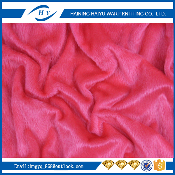 Good price plush fabric types made in China