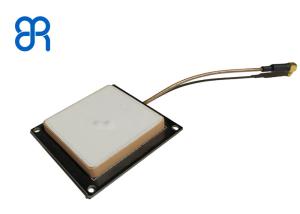 China 2dBic RFID Handheld UHF Reader Antenna White Color With SMA Connector on sale