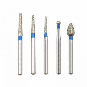 China 5pcs FG Diamond Bur High Speed Dental Burs Needle Burs Dental on sale