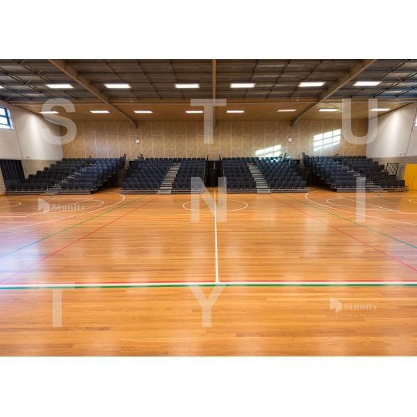 Water Resistant Fixed Gym Bleachers Retractable System