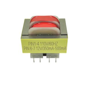 Quality Low Frequency Step Down Transformer EI41 Power Transformer Pins 4+4 110V-12V for sale