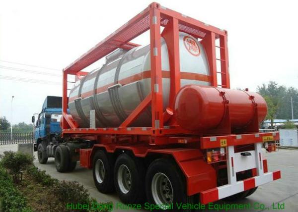 20FT Steam Heating Insulated Tank Container Stanless Steel For Yellow Phosphorus P4