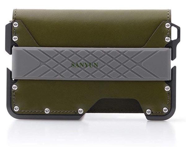 Buy Customizable Aluminium Card Wallet CNC Machining Anode Oxidizing RFID Protection at wholesale prices