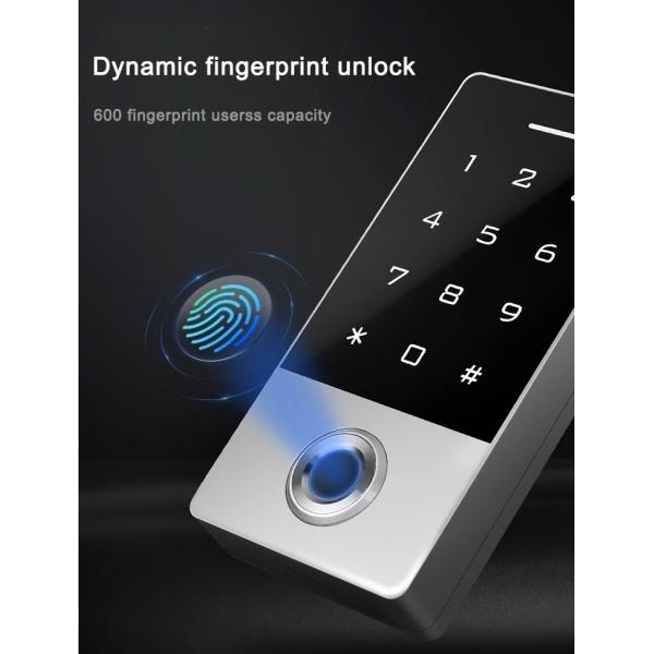 Robust Waterproof RFID Keypad Reader with Biometric Fingerprint Recognition - 24VDC