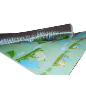 Supplying EPE Foam Sheet to Film Laminating Machine