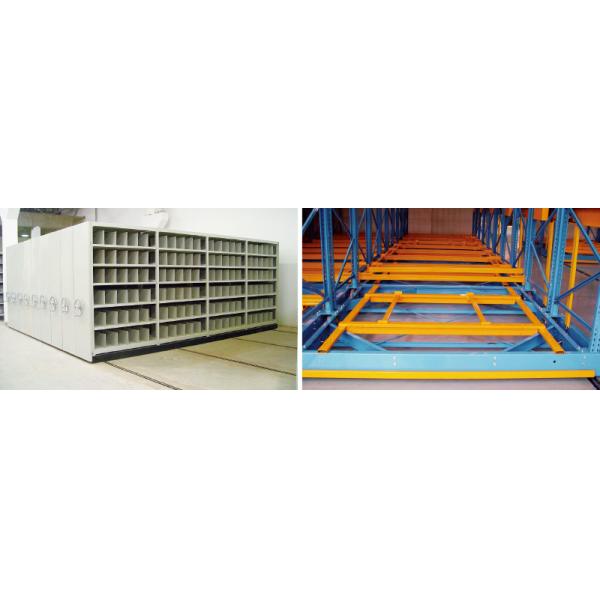 Electric Mobile Pallet Racking Rail-Guided Electric Mobile Rack Warehouse Storage Rack