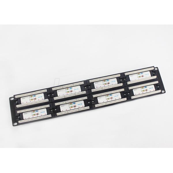 OEM UTP 24 Port Cat6 Modular Patch Panel RJ45 8 In 1 Station ID Modular