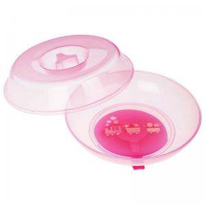 China 6 Months Covered BPA FREE Pink Baby Suction Plate on sale