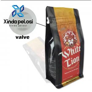 China Plastic Food Packaging Bags Coffee Valve Degassing  To Keep Coffee Fresh on sale