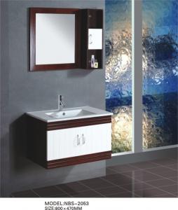 China Soft closing door wall mounted bathroom sink cabinets , customized Dimenstions bathroom furniture vanities on sale
