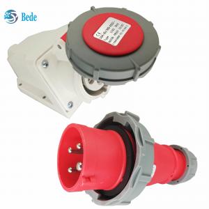 Quality 3P+E Industrial Plug Socket Rated Current 32A Voltage 380~415V wall mounting type for sale