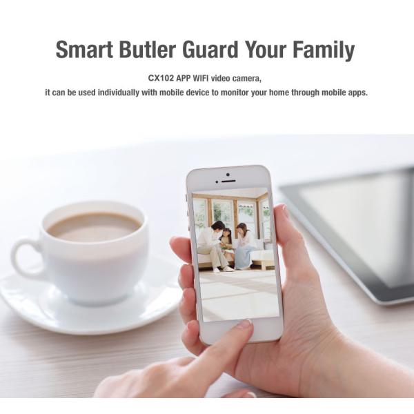 APP android baby camera full hd camera video recording p2p home security wifi ip camera CX102