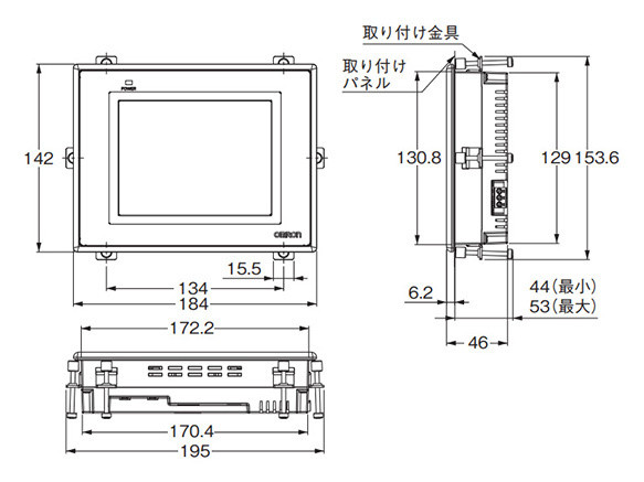 NB10W-TW01B Omron HMI Touch Screen 10 Inch Com1- RS232 Com2- RS232C/422A/485