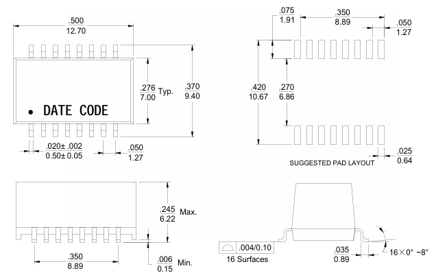 TS6121A STS6121A LAN Transformer 10/100 BASE For Networking Hubs