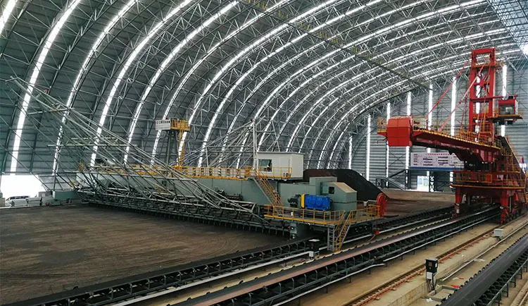 Automatic Bridge-Type Bucket Reclaimer Enclosed Design for Clay Brick Raw Material Storage