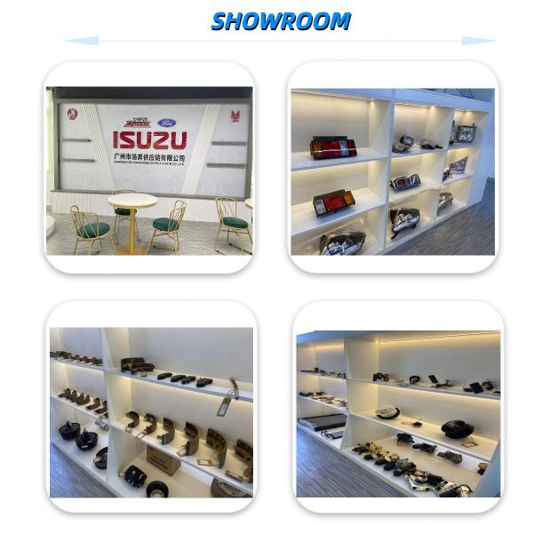 Auto parts showroom featuring shock absorbers for Isuzu DMAX models