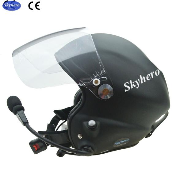 New colour Matt black Noise cancel paramotor helmet with goprobase professional factory