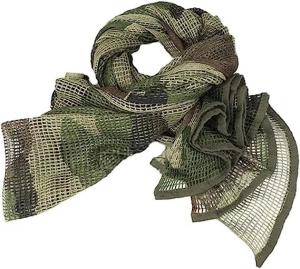 China Camouflage Scarves, Sniper Veil Camo Mesh Material Hunting Shemagh Scarf Balaclava Head Neck Cover on sale