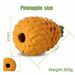 Pineapple Dog Tough Chew Toys , Food Grade Indestructible Dog Toys For Aggressive Chewers
