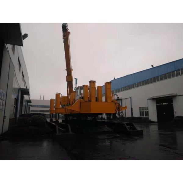 Manual static pile driver for pressing the precast concrete spun pile and square